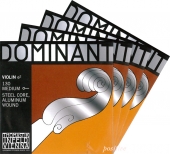 【Dominant】ドミナント バイオリン弦 セット　4/4サイズ（1E=アルミ・130/3D=アルミ巻・132）