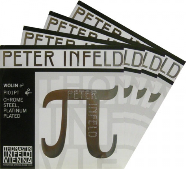 弦各種|バイオリン弦|【PETER Infeld】ペーターインフェルト゛／Thomastik-Infeld（トマスティーク・インフェルド）|  【PETER Infeld】ペーターインフェルド バイオリン弦 セット（1E=プラチナメッキ・PI01PT/3D=シルバー巻・PI03A）  （３営業日以内での発送 ...