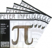 【PETER Infeld】ペーターインフェルド バイオリン弦 セット（1E=ゴールドメッキ・PI01AU/3D=アルミ巻・PI03）　（３営業日以内での発送）