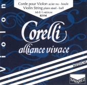 【Corelli Alliance Vivace】コレルリ アリアンスビバーチェ バイオリン弦 1E(801/821)