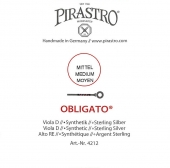【Obligato】オブリガード ビオラ弦 2D（4212）（３営業日以内での発送）