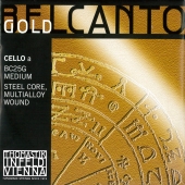 【Belcanto Gold】ベルカント ゴールド チェロ弦 1A(BC25G)【取り寄せ商品】