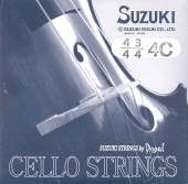 【Suzuki】スズキ チェロ弦 4C（Dogal）（３営業日以内での発送）