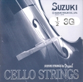 【Suzuki】スズキ チェロ弦 3G（Dogal）分数