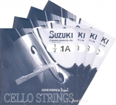 【Suzuki】スズキ チェロ弦 セット（Dogal）　分数