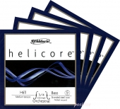 【Helicore Orchestra】ヘリコア オーケストラ バス弦 セット<ミディアム/ライト>(3営業日以内での発送)