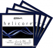 【Helicore Orchestra】ヘリコア オーケストラ バス弦 セット＜ミディアム／ライト＞（３営業日以内での発送）