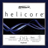 【Helicore Hybrid】ヘリコア ハイブリット バス弦 1G（HH611）＜ミディアム／ライト＞（３営業日以内での発送）
