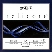 【Helicore Hybrid】ヘリコア ハイブリット バス弦 2D(HH612)<ミディアム/ライト>(3営業日以内での発送)