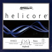 【Helicore Hybrid】ヘリコア ハイブリット バス弦 2D（HH612）＜ミディアム／ライト＞（３営業日以内での発送）