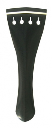 【Suzuki】スズキ バイオリンテールピース エボニー ヒル白サドルモデル(テールナイロン付) (3営業日以内での発送)