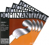 【Dominant】ドミナント バイオリン弦 セット（1E=アルミ・130）分数サイズ