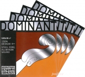 【Dominant】ドミナント バイオリン弦 セット(1E=アルミ・130)分数サイズ
