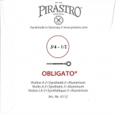 【Obligato】オブリガード バイオリン弦 2A（4112）分数サイズ（３営業日以内での発送）