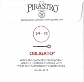 【Obligato】オブリガード バイオリン弦 3D（4113）分数サイズ（３営業日以内での発送）