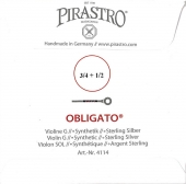 【Obligato】オブリガード バイオリン弦 4G（4114）分数サイズ（３営業日以内での発送）