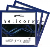 【Helicore】ヘリコア バイオリン弦 2A,3D,4G セット 分数サイズ