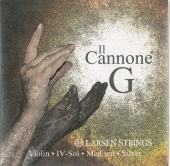 【Larsen Il Cannone Medium】ラーセン　イルカノーネミディアム　バイオリン弦　4G　【３営業日以内での発送】