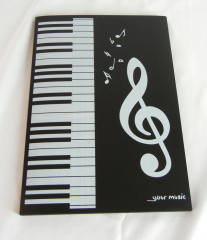 楽譜ファイル 3つ折り6P 黒