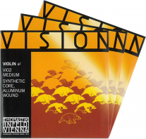 【Vision】ヴィジョンバイオリン弦 2A、3D(シルバー巻)、4G セット 4/4~1/2サイズ