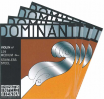 【Dominant】ドミナント バイオリン弦 セット　4/4サイズ（1E=スチール・129/3D=アルミ巻・132） （３営業日以内での発送）